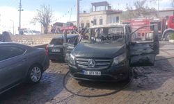 Nevşehir'de araç yangını: 3 araç hasar gördü