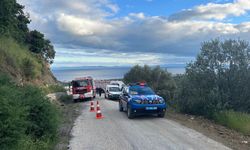 Çanakkale'de aracıyla uçuruma düşen sürücü kurtarıldı