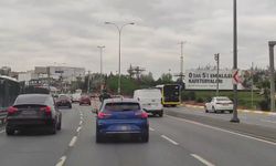 E-5'te trafiği hiçe sayan scooter sürücüsü kamerada: Trafiktekiler tepki gösterdi