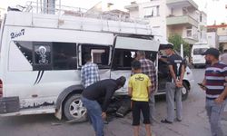 Tarım işçilerini taşıyan iki minibüs çarpıştı: 5 yaralı