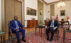 TBMM Başkanı Kurtulmuş, Kamerun'un Ankara Büyükelçisi Tchatchouwo'yu kabul etti