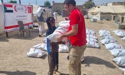 Türk Kızılaydan Sudan'da ihtiyaç sahiplerine gıda desteği