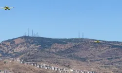 İzmir'de orman yangınına müdahale ediliyor