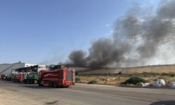 Gaziantep'te elyaf fabrikasında çıkan yangın söndürüldü
