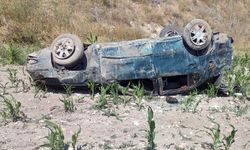 Kayseri'de devrilen otomobildeki 2 kişi öldü