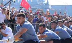 'TEKNOFEST Mavi Vatan'da Halat Çekme Yarışması'nın finali yapıldı