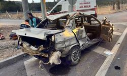 Çanakkale'de otobüs ile otomobilin çarpıştığı kazada 2 kişi öldü