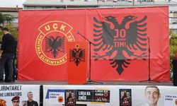 Üsküp'te UÇK komutanlarının Lahey'de hapis cezasına çarptırılmasına karşı gösteri düzenlendi