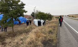 Yozgat'ta minibüsün devrilmesi sonucu 8 kişi yaralandı