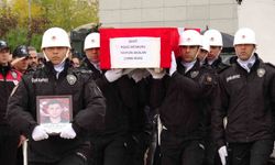 Kazada şehit düşen polis memuru için uğurlama töreni düzenlendi