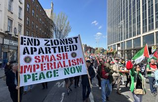 İrlanda'da Filistin'e destek gösterisi düzenlendi