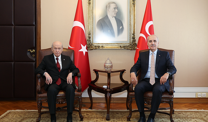 TBMM Başkanı Kurtulmuş'tan MHP Lideri Bahçeli'ye ziyaret
