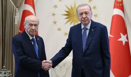 Cumhurbaşkanı Erdoğan, MHP Genel Başkanı Bahçeli'yi kabul etti
