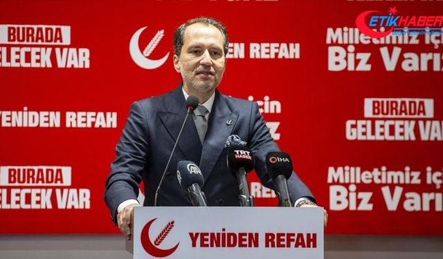 Yeniden Refah Partisi Genel Başkanı Fatih Erbakan Ümraniye'de halka hitap etti:
