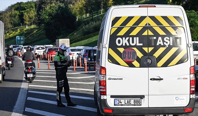 Ülke genelinde 112 bin 241 okul servisi denetlendi
