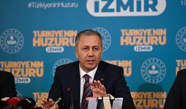 İçişleri Bakanı Yerlikaya, İzmir'de güvenlik toplantısı sonrası konuştu: