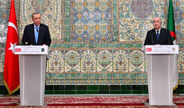 Cezayir Cumhurbaşkanı Tebbun, Cumhurbaşkanı Erdoğan ile ortak basın toplantısında konuştu: