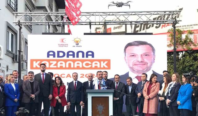 Adana Büyükşehir Belediye Başkan adayı Fatih Mehmet Kocaispir’e görkemli karşılama