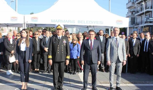 Atatürk’ün Marmaris’e gelişinin 89.yıldönümü törenle kutlandı
