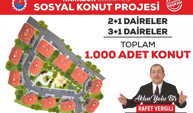 Başkan Vergili’den bin konutluk proje