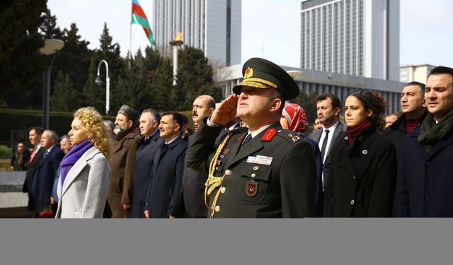 Azerbaycan'da Çanakkale Deniz Zaferi'nin 109. yıl dönümü dolayısıyla tören düzenlendi