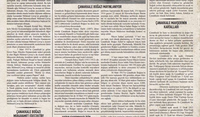 Çanakkale'de 18 Mart'a özel "Gelibolu Gazetesi" yayımlandı