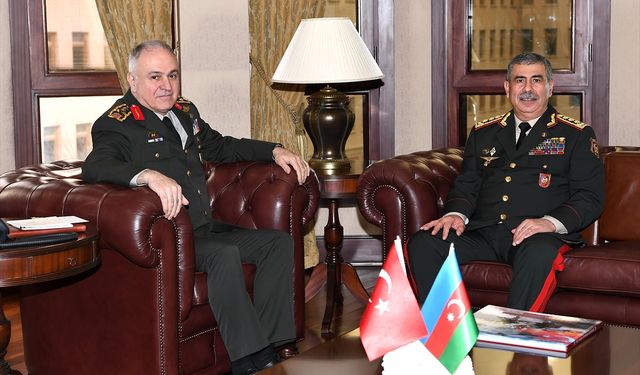 Genelkurmay Başkanı Gürak, Azerbaycan Savunma Bakanı Hasanov'u ağırladı