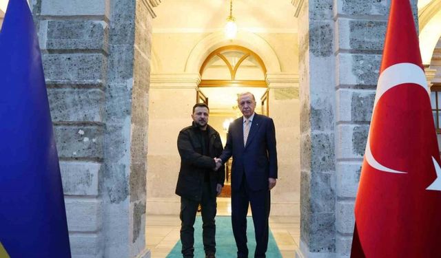 Cumhurbaşkanı Erdoğan, Ukrayna Cumhurbaşkanı Zelenski’yi kabul etti