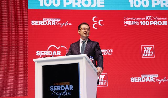 Cumhur İttifakı'nın Mersin Büyükşehir Belediye Başkan adayı Soydan projelerini tanıttı