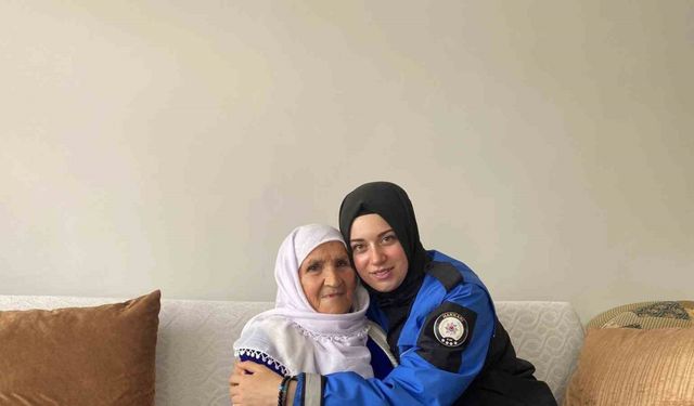 Hakkari polisinden 100 yaşındaki Zeynep nineye ziyaret