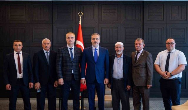 Bakan Fidan, Ahıska Türklerinin temsilcilerini kabul etti