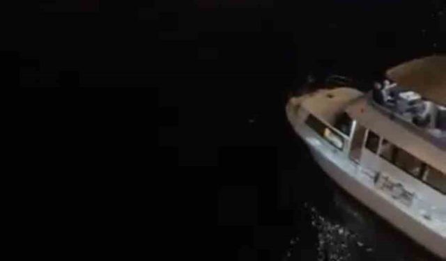 Haliç’te dehşet anları kamerada: Selfie çekerken düştü, tekne üstünden geçti