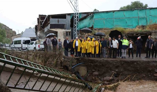 Oltu’da sel felaketinin acı izleri