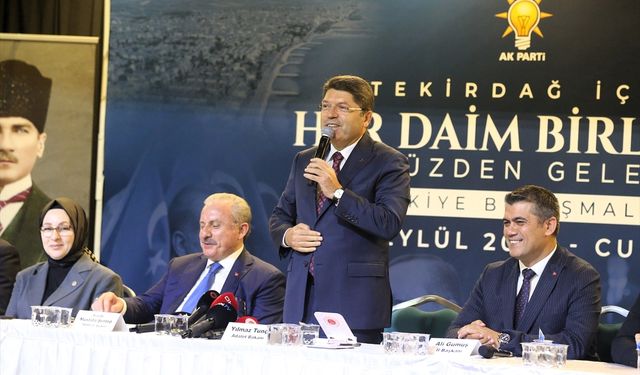 Adalet Bakanı Tunç, Tekirdağ'da AK Parti Türkiye Buluşmaları'nda konuştu: