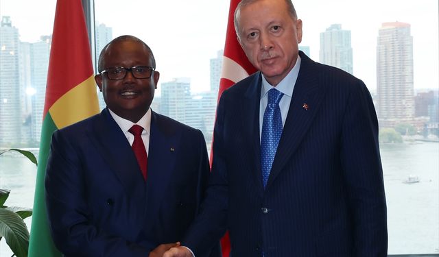 Cumhurbaşkanı Erdoğan, Gine Bissau Cumhurbaşkanı Embalo ile görüştü