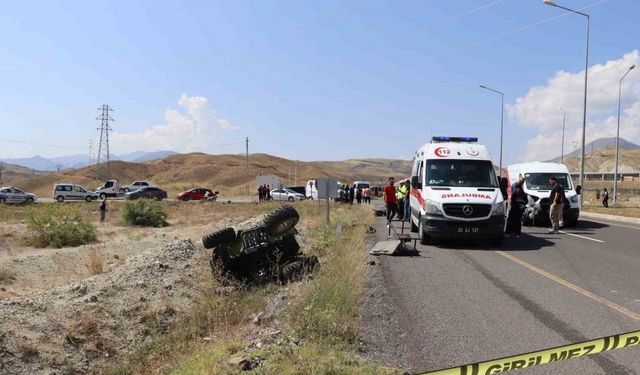 Erzurum’un Oltu ilçesinde feci trafik kazası