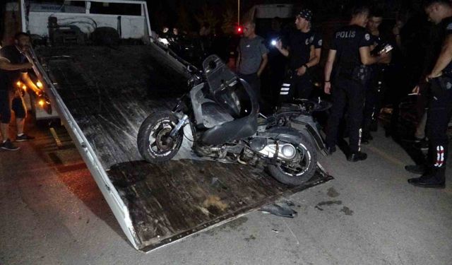 Polisin ’dur’ ihtarına uymayan motosikletli kaza geçirdi: 1’i ağır 2 yaralı