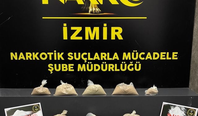 İzmir'de 4 kilo 838 gram eroin ele geçirildi