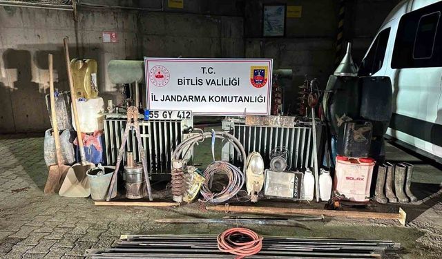 Bitlis’te 1 milyonluk akü çalan 4 kişi yakalandı