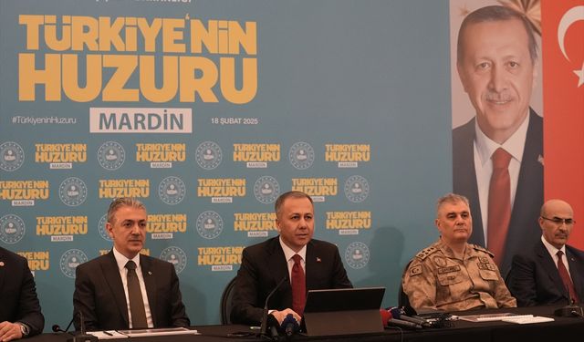 İçişleri Bakanı Yerlikaya, Mardin'de "Türkiye'nin Huzuru Toplantısı"nda konuştu: