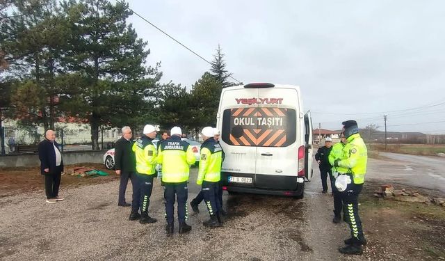 Kırıkkale’de öğrenci servislerine denetim