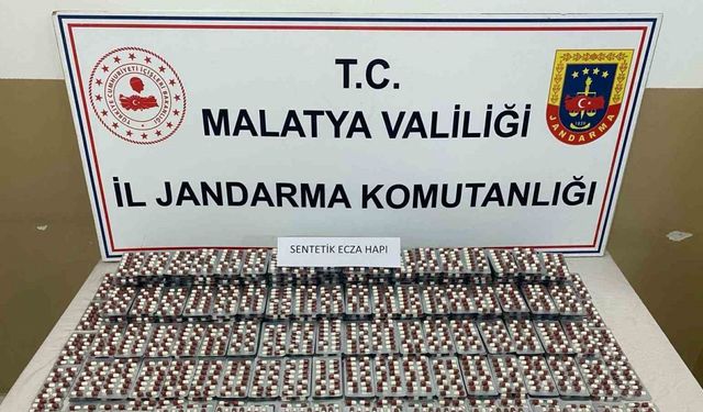 Malatya’da 5 bin 469 sentetik hap ele geçirildi