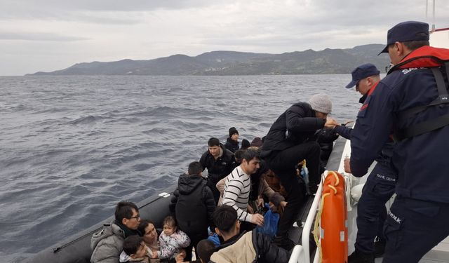 Çanakkale'de 41 düzensiz göçmen yakalandı