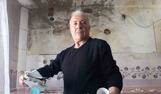 İnat uğruna tadilat yaptırılmadı... Düşen mutfak dolabı az kalsın faciaya neden oluyordu