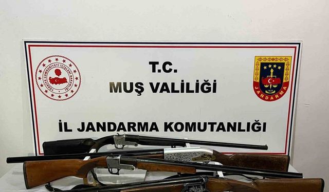Muş’ta 75 şahıs yakalandı, çok sayıda silah ve kaçak eşya ele geçirildi
