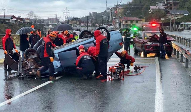 Rize’de otomobil ile cip çarpıştı: 1 ölü