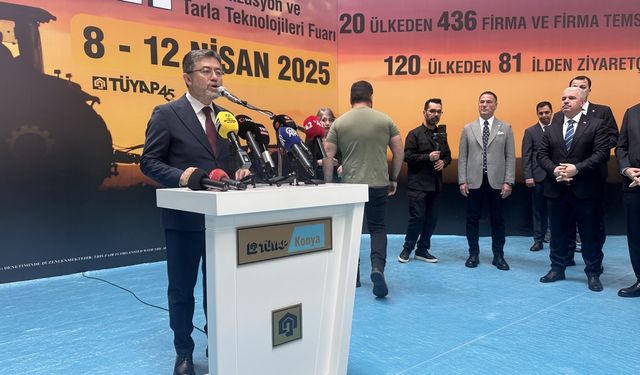 Bakan Yumaklı, Konya Tarım Fuarı'nın açılışında konuştu: