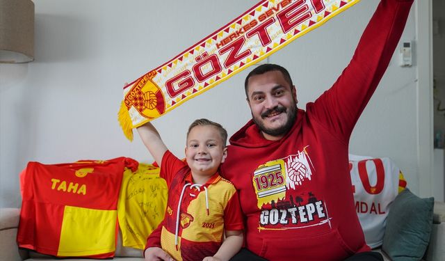 Göztepe'nin küçük fanatiği "Kuzey Reis" takımını yalnız bırakmıyor