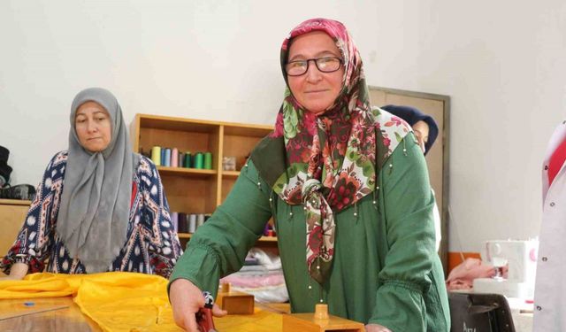 Amasya’da çocukların 23 Nisan kıyafeti köy yaşam merkezinden