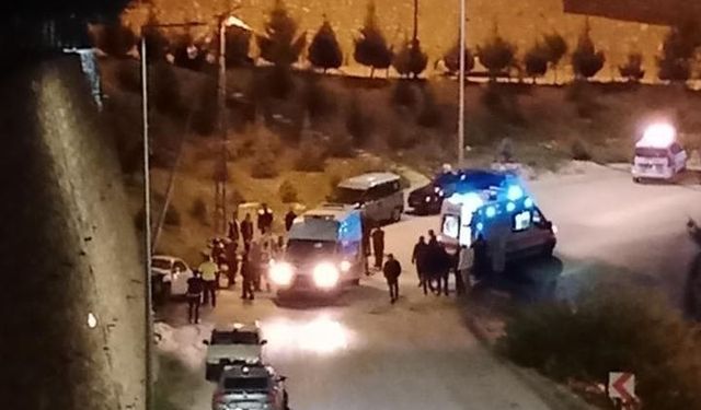 Elazığ’da otomobil elektrik direğine çarptı : 3 yaralı